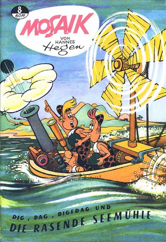 Mosaik-Digedags 008 (1957-07) - Die rasende Seemuehle