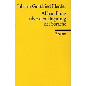 herder - abhandlung ueber den ursprung der sprache